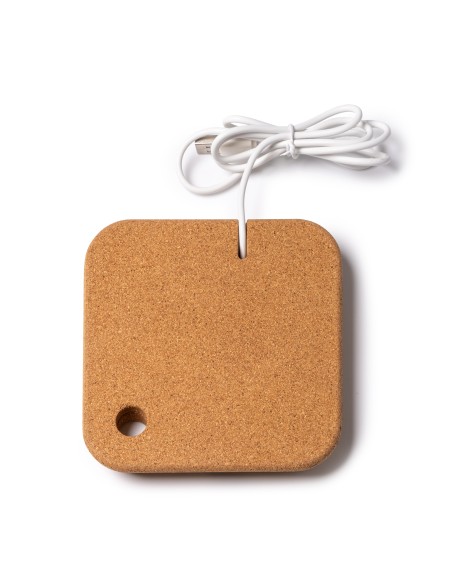 Cargador Inalámbrico de Bambú y Corcho Personalizable - BRIAN