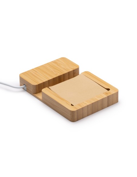 Station de charge USB personnalisable en bambou à 4 ports pour publicité - MARIEL