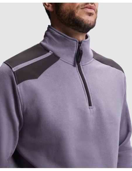 Half-zip sweatshirt in mixed colors 280g/m² - MAVERICK ROLY