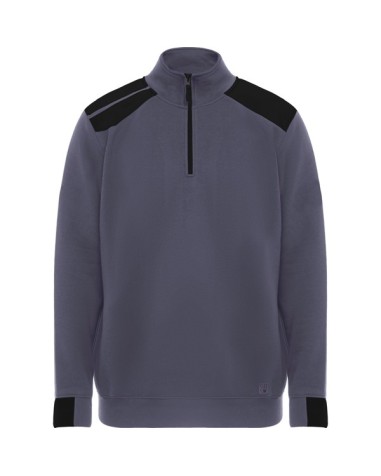 Sudadera media cremallera en colores...