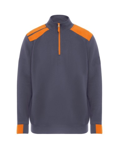 Sudadera media cremallera en colores...