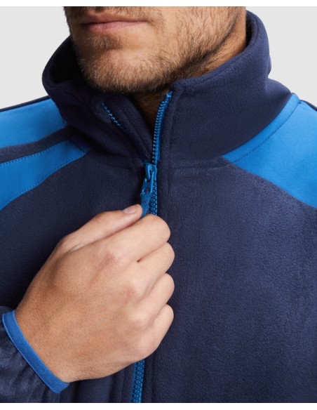 Microfleece jacket in mixed colors - TERRANO ROLY