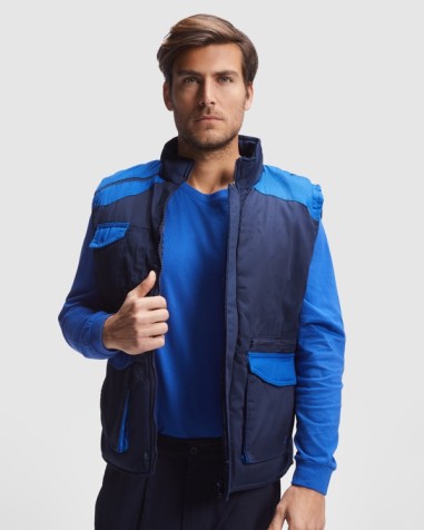 Multi-pocket padded work vest -...