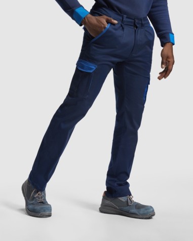 Work trousers with combined colours -...