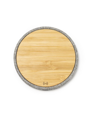 Bamboo Wireless Charger with RPET... Bamboo Wireless Charger with RPET...