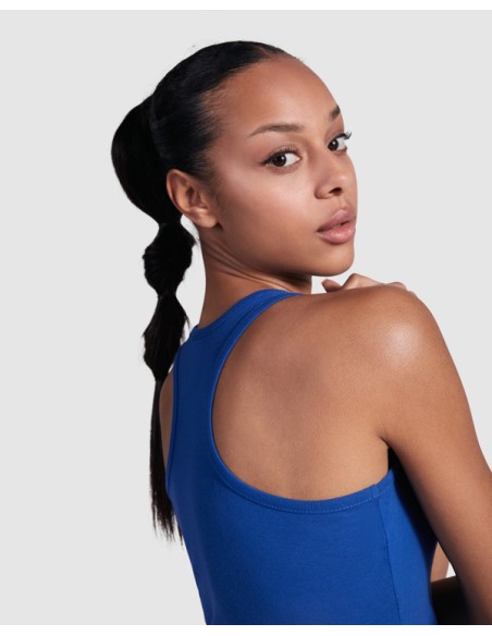 Women's fitted tank top made of 100% cotton, ribbed, 220 g/m² - Carolina Roly