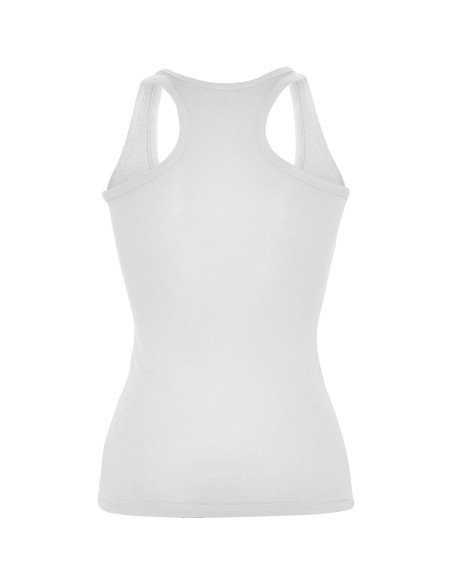 Camiseta de tirantes entallada mujer 100% algodón canalé 220g/m²  - CAROLINA ROLY