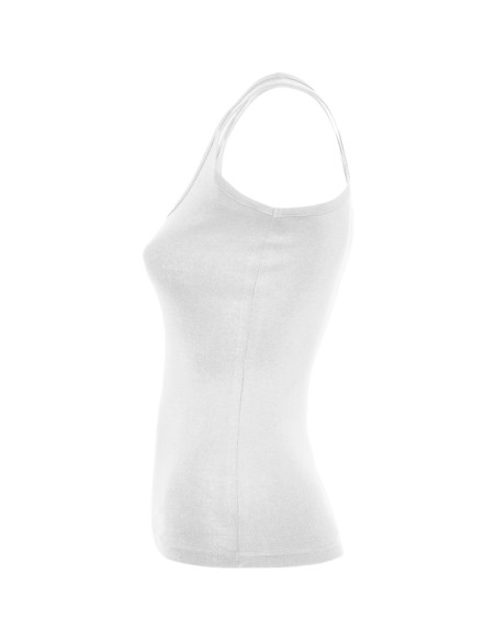 Camiseta de tirantes entallada mujer 100% algodón canalé 220g/m²  - CAROLINA ROLY