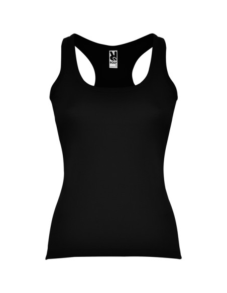 Women's fitted tank top made of 100% cotton, ribbed, 220 g/m² - Carolina Roly