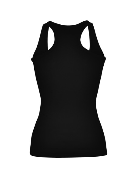 Débardeur femme ajusté 100 % coton, côtelé, 220 g/m² - Carolina Roly