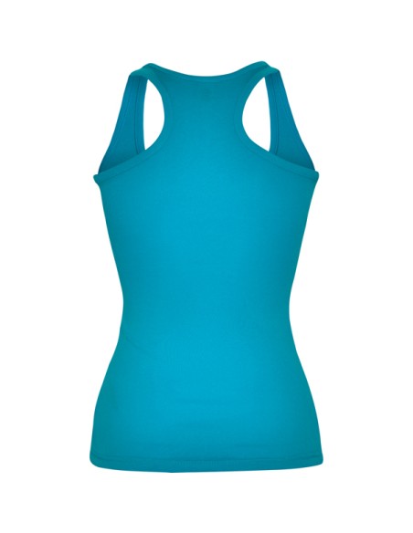 Débardeur femme ajusté 100 % coton, côtelé, 220 g/m² - Carolina Roly