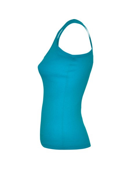 Women's fitted tank top made of 100% cotton, ribbed, 220 g/m² - Carolina Roly