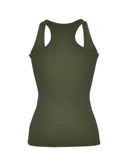 Camiseta de tirantes entallada mujer 100% algodón canalé 220g/m²  - CAROLINA ROLY