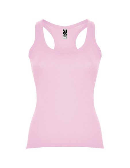 Débardeur femme ajusté 100 % coton, côtelé, 220 g/m² - Carolina Roly