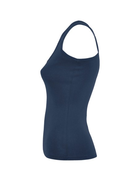 Women's fitted tank top made of 100% cotton, ribbed, 220 g/m² - Carolina Roly