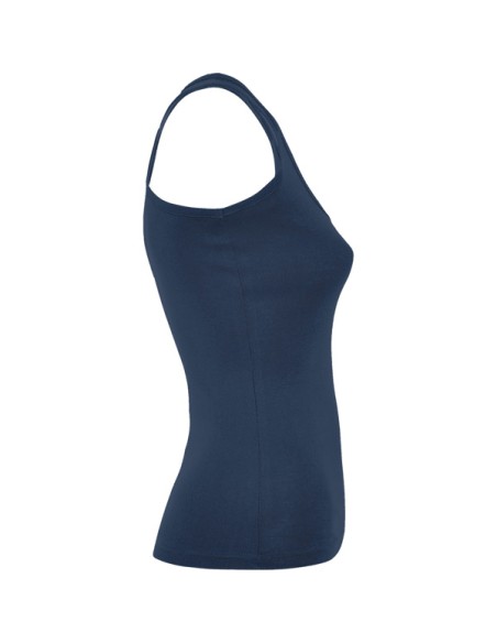 Women's fitted tank top made of 100% cotton, ribbed, 220 g/m² - Carolina Roly