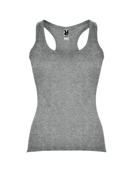 Camiseta de tirantes entallada mujer 100% algodón canalé 220g/m²  - CAROLINA ROLY