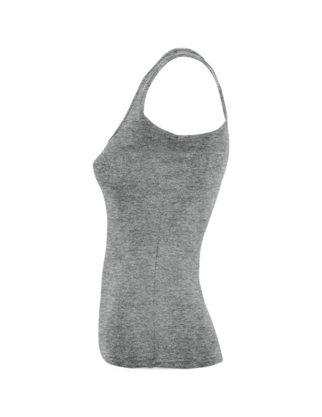 Débardeur femme ajusté 100 % coton, côtelé, 220 g/m² - Carolina Roly