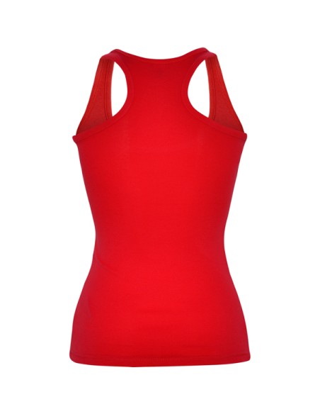 Women's fitted tank top made of 100% cotton, ribbed, 220 g/m² - Carolina Roly