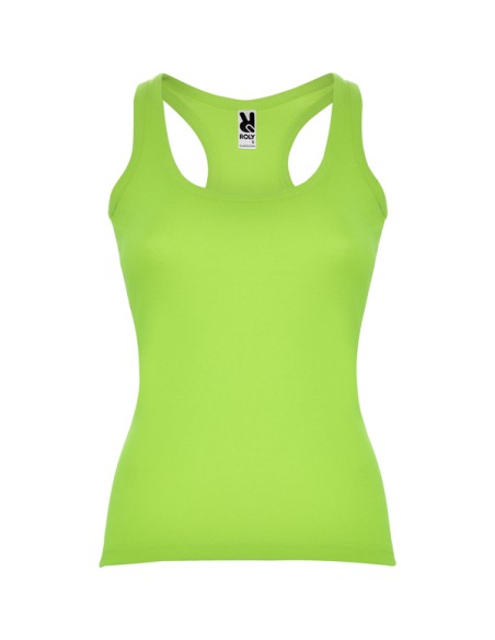 Women's fitted tank top made of 100% cotton, ribbed, 220 g/m² - Carolina Roly