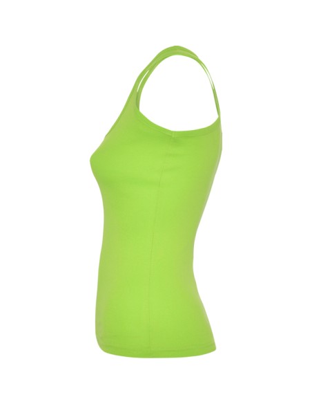 Débardeur femme ajusté 100 % coton, côtelé, 220 g/m² - Carolina Roly