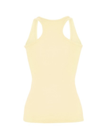 Women's fitted tank top made of 100% cotton, ribbed, 220 g/m² - Carolina Roly