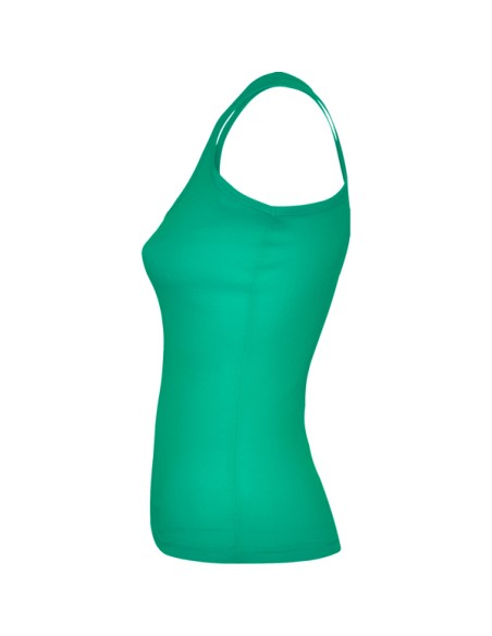 Débardeur femme ajusté 100 % coton, côtelé, 220 g/m² - Carolina Roly