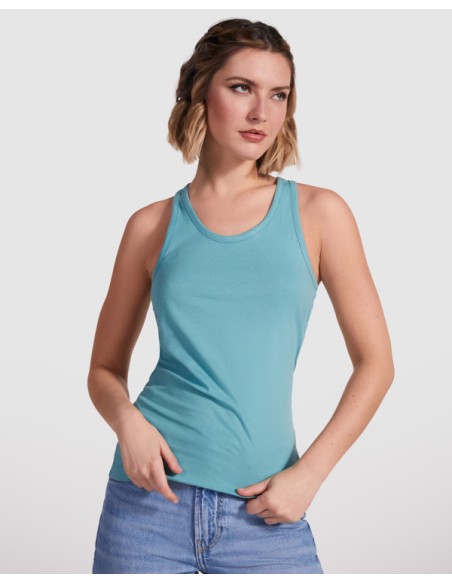 Camiseta de tirantes entallada mujer 100% algodón 160g/m²  Tallas ADULTO y JUNIOR - BRENDA ROLY