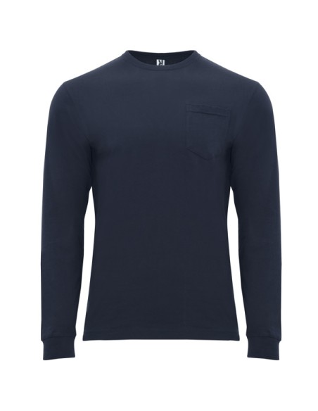 Long-sleeved T-shirt with pocket, 100% cotton, 165g/m² - Shiba Roly