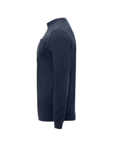 Samarreta MÀNIGA LLARGA I BUTXACA 100% cotó 165g/m² - SHIBA ROLY