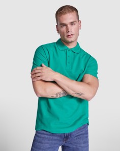 Short-sleeved polo shirt in...