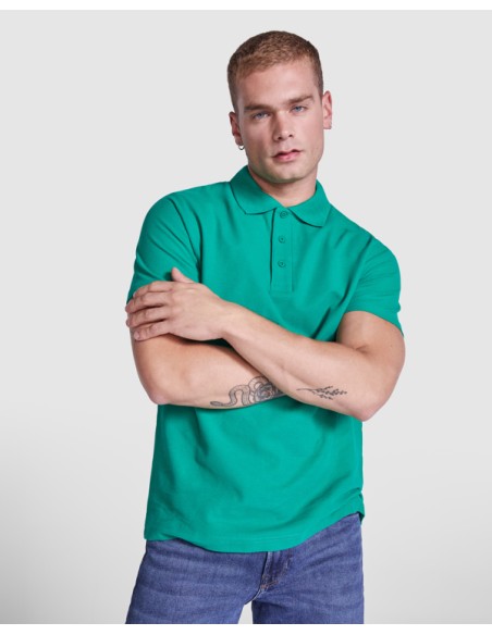 Short-sleeved polo shirt in 100% cotton piqué, 180 g/m² - AUSTRAL ROLY