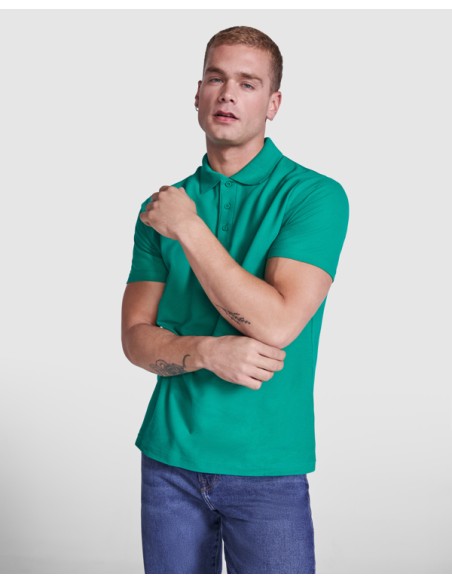 Short-sleeved polo shirt in 100% cotton piqué, 180 g/m² - AUSTRAL ROLY