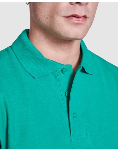 Short-sleeved polo shirt in 100% cotton piqué, 180 g/m² - AUSTRAL ROLY