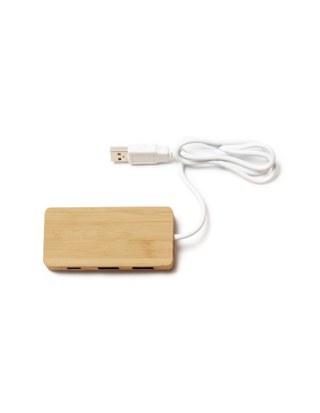 Port USB en bambou personnalisable - NEPTUNE