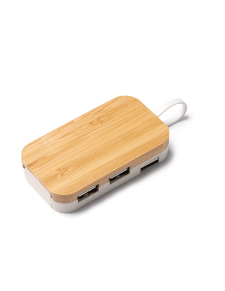 Port USB amb suport de Bambú i fibra de blat Personalitzable - KRUSE