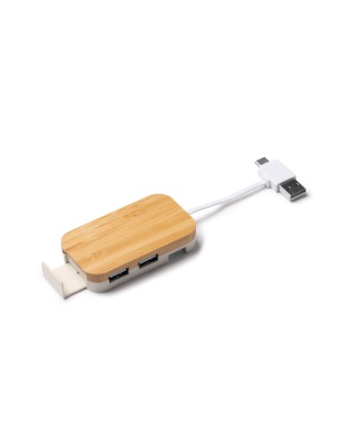 Port USB amb suport de Bambú i fibra... Port USB amb suport de Bambú i fibra...