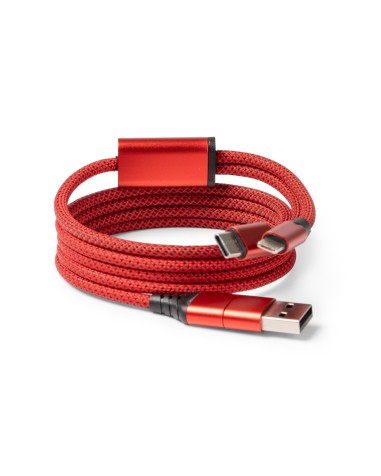 Cable Adaptador imantado con salida y... Cable Adaptador imantado con salida y...