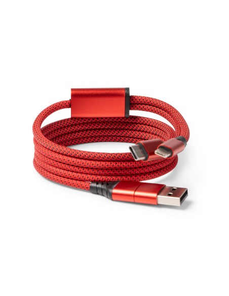 Cable Adaptador imantado con salida y entrada USB - ELON