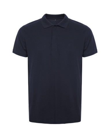 Polo en coton avec col à fermeture...