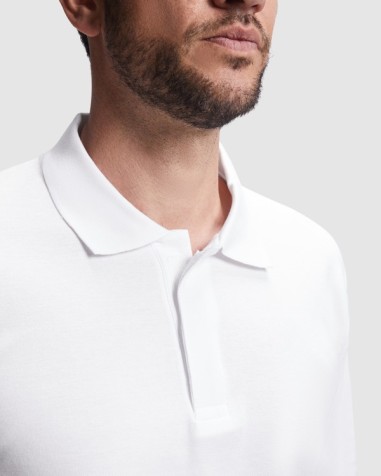 Polo manches longues en coton avec...