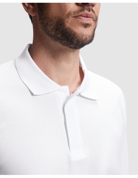 Polo de cotó de màniga llarga amb coll tancament velcro 200g/m² - ROVER L/S ROLY