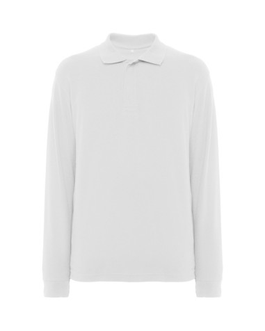 Long-sleeved cotton polo shirt with...