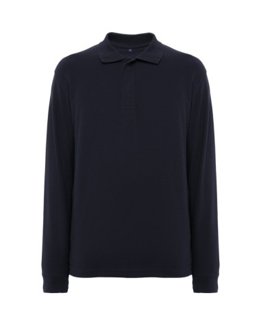 Polo manches longues en coton avec...