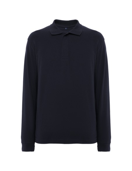 Polo manches longues en coton avec col à fermeture velcro, 200 g/m² - ROVER L/S ROLY