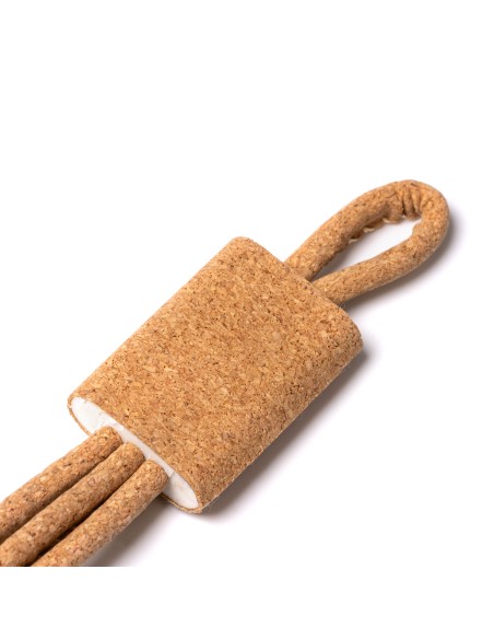 Customizable 5-in-1 Cork and Wheat Fiber Charger Cable - SEVEK