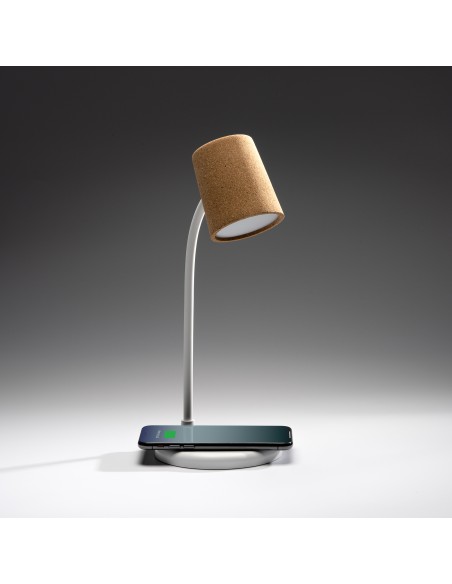 Cork and ABS lamp with speaker included - DRAVIS
