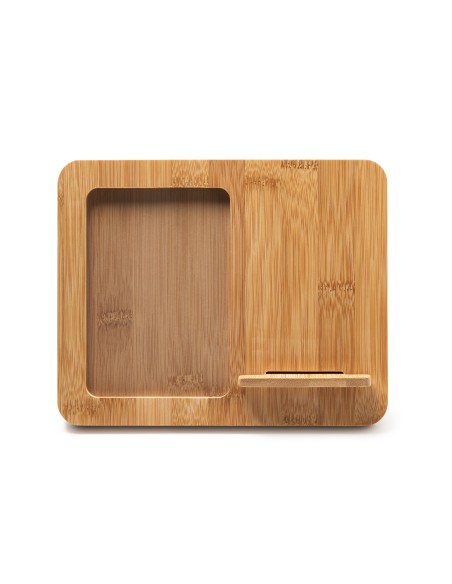 Wireless Charger with Bamboo Photo Frame - VULCO