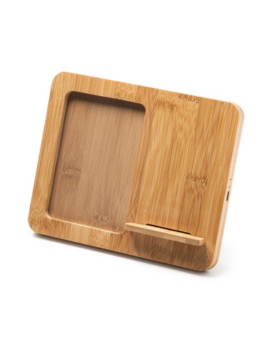 Wireless Charger with Bamboo Photo...