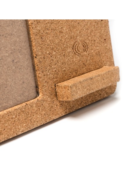 Wireless Charger with Cork Photo Frame - KEVEX